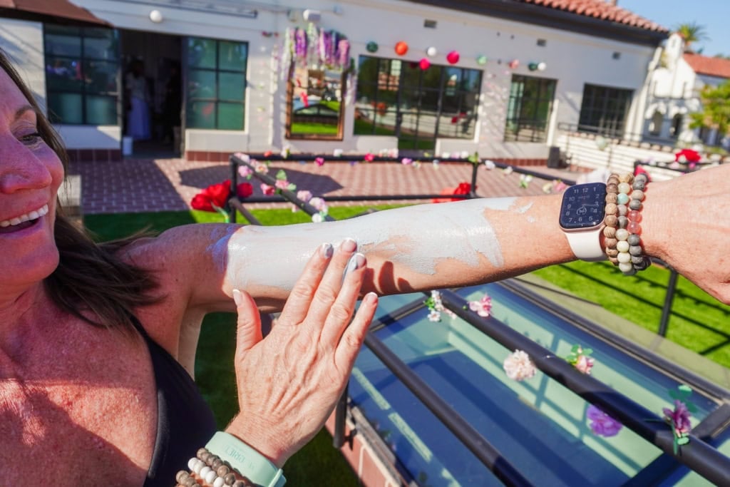Woman enjoying a wellness treatment at Murrieta Hot Springs Resort.
